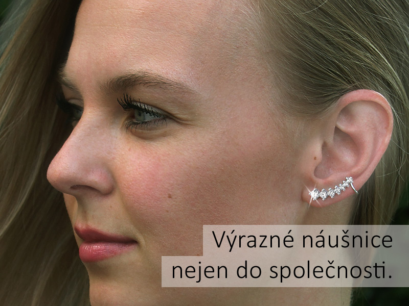 stříbrné náušnice